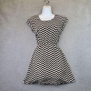 Candies Dress Women's Small Fit Flare Skater‎ Short Herringbone Grunge Y2K